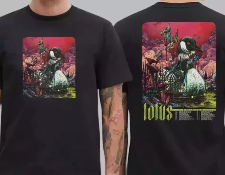 Lotus Band Poster Dates List Winter 2025 Tour Two Sides Unisex Shirt
