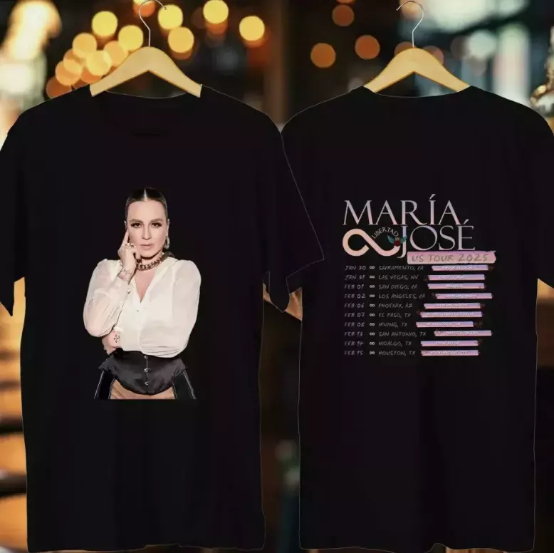 Maria Jose Libertad Usa Tour 2025 Shirt Size 