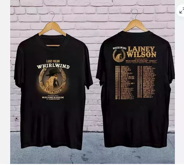 Lainey Wilson Whirlwind World Tour 2025 Shirt, Lainey Wilson 2025 Shirt