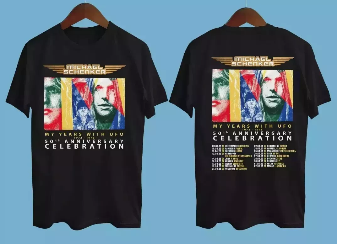 Michael Schenker My Years With Ufo 2025 Tour Black Shirt