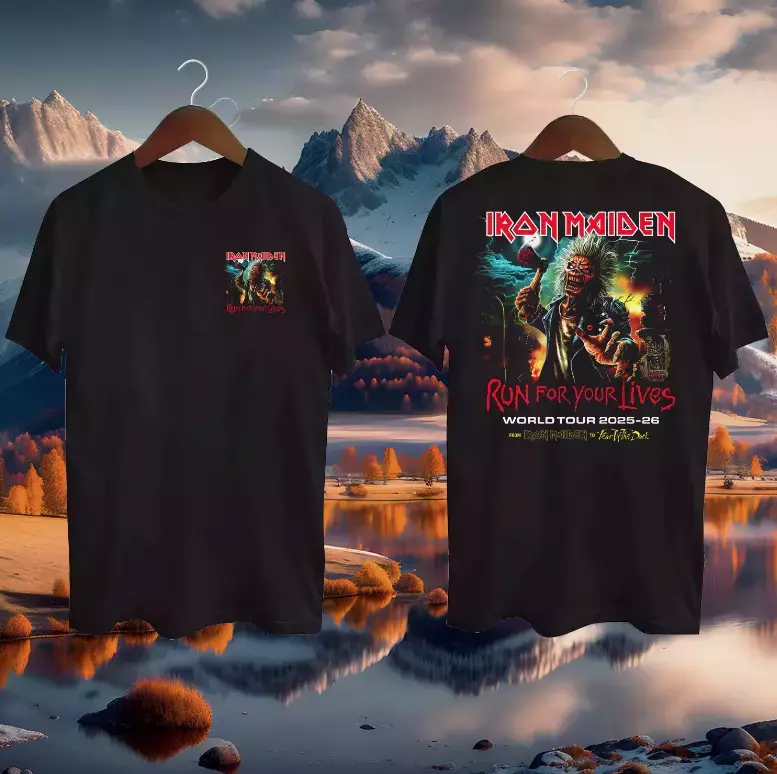 Run For Your Lives World Tour 2025 Iron Maiden To Fear Of The Dark Shirt 
