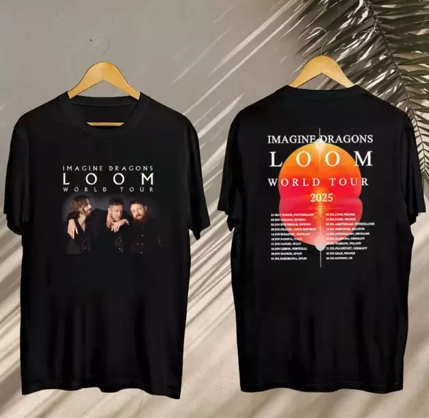 Imagine Dragons 2025 Concershirt, Imagine Dragons Loom World Tour 2025 Shirt