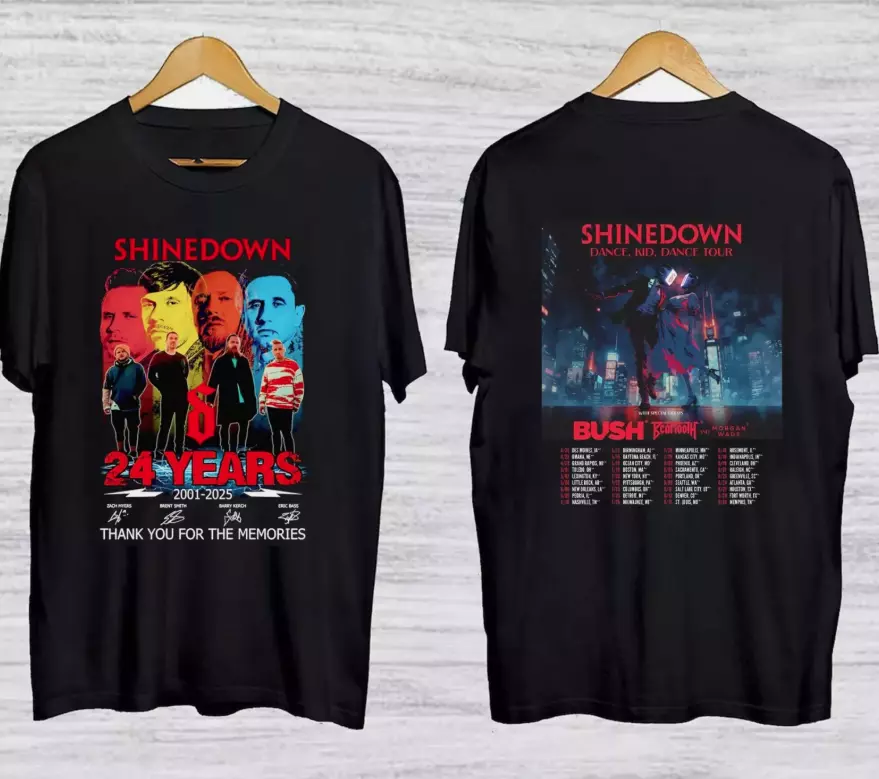 Shinedown 2025 Dance, Dance Tour Shirt