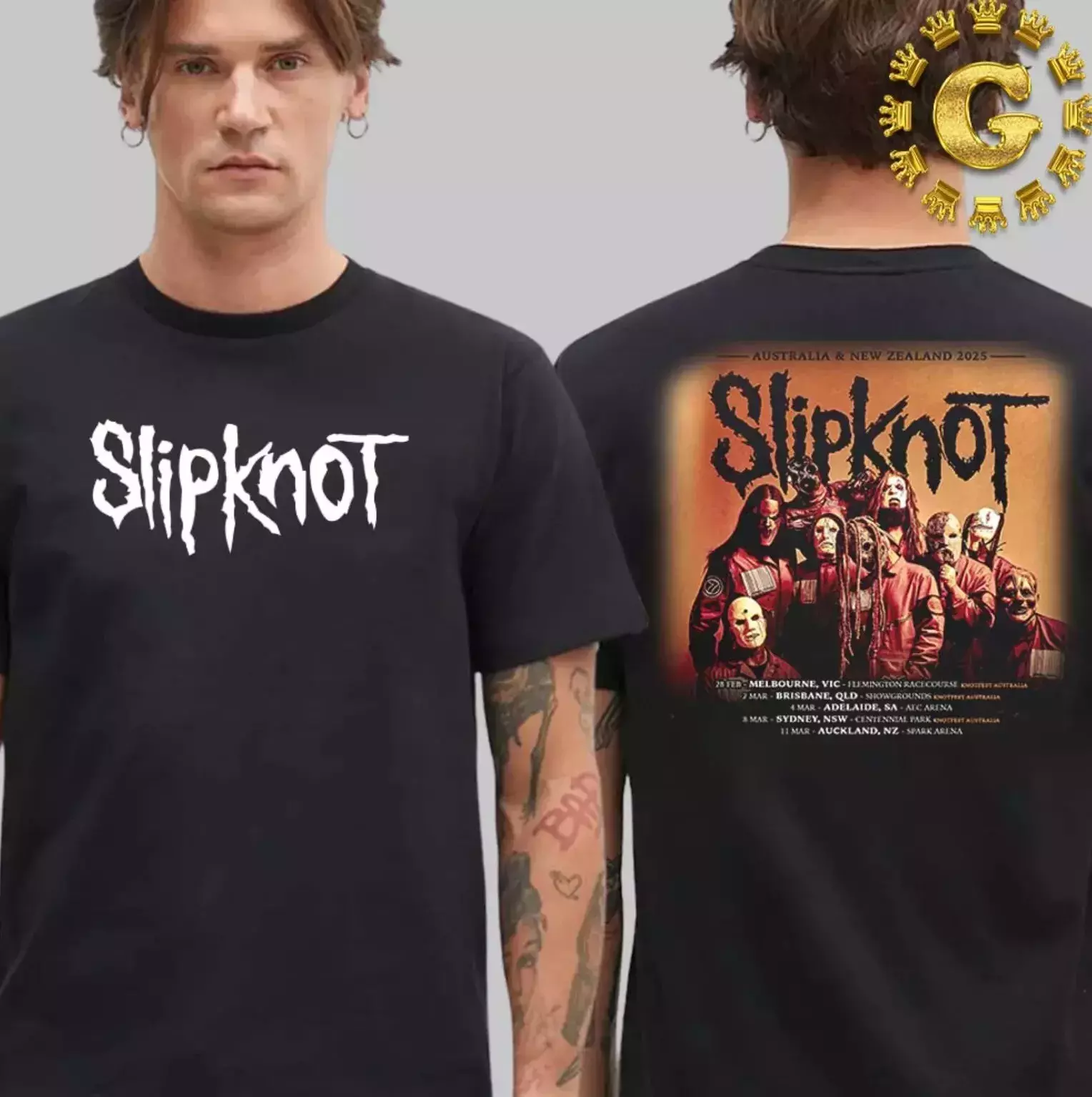 Slipknot Australia And Zealand 2025 Tour Schedule List Dates Shirt