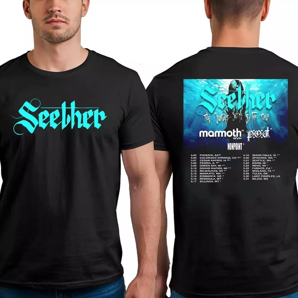 Seether The Surface Seems So Far Tour 2025 Dates List Two Sides Prinshirt