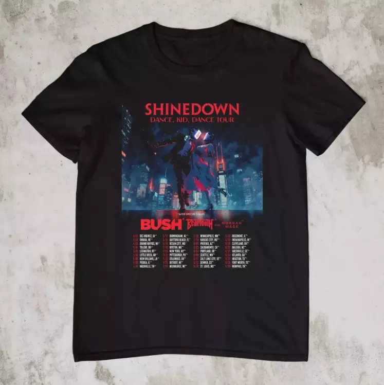 Shinedown 2025 Tour Black Shirt