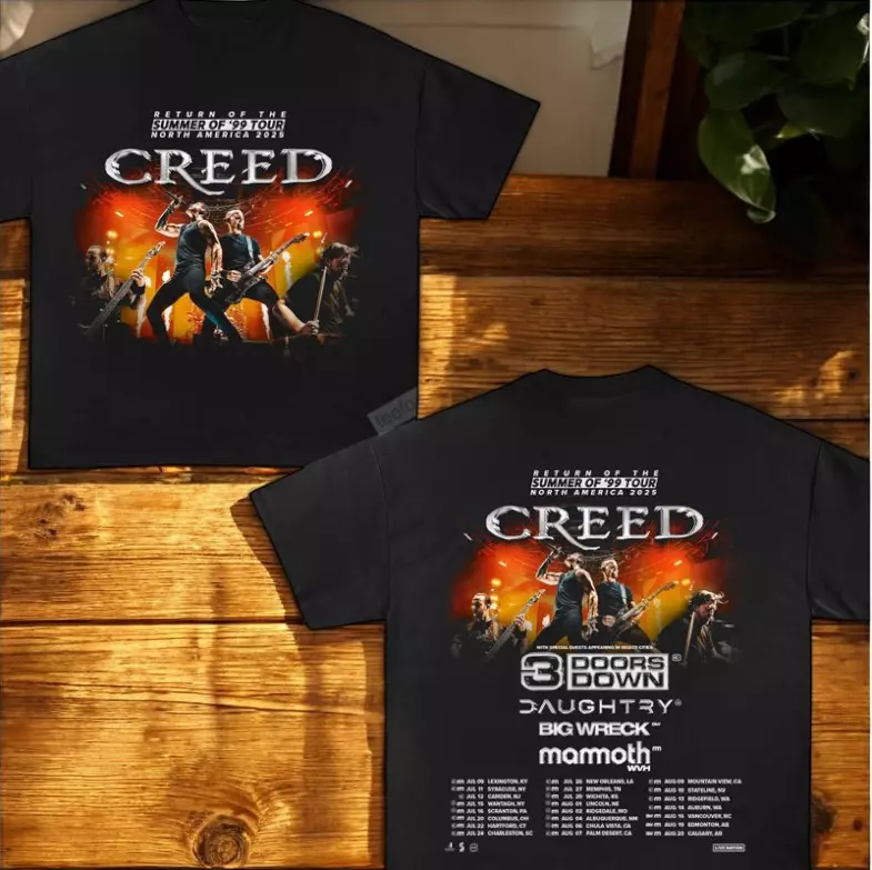 Creed Return Of The Summer Of 99 Tour 2025 Shirt