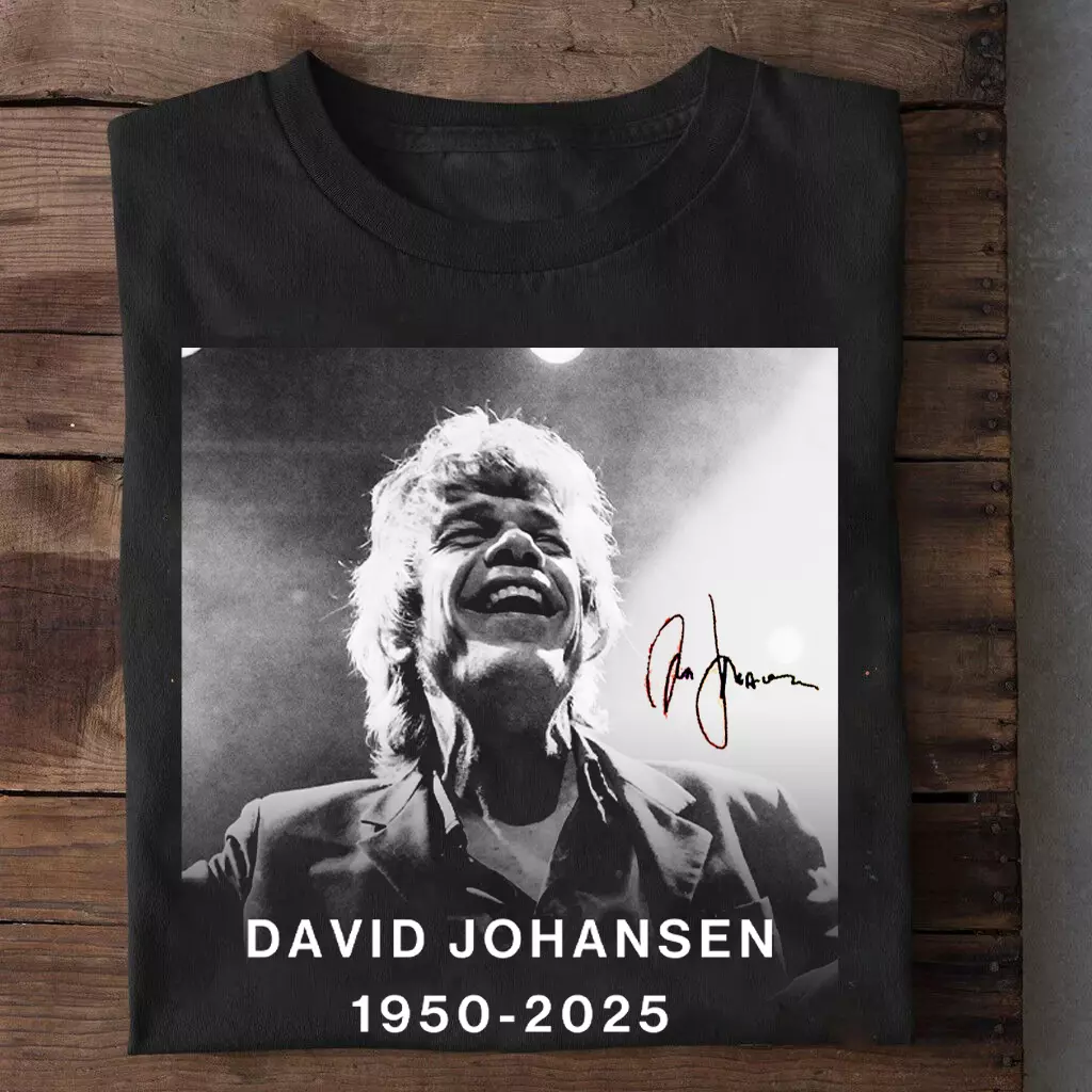 Rip York Dolls David Johansen 1950-2025 Black Shirt Ar966