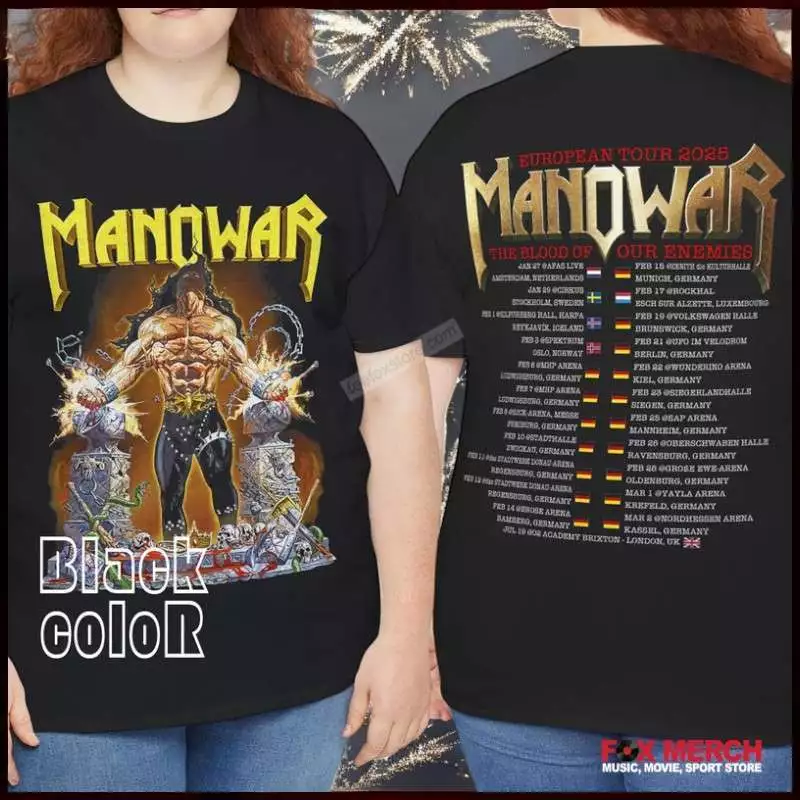 Manowar The Blood Of Our Enemies Tour 2025 Shirt