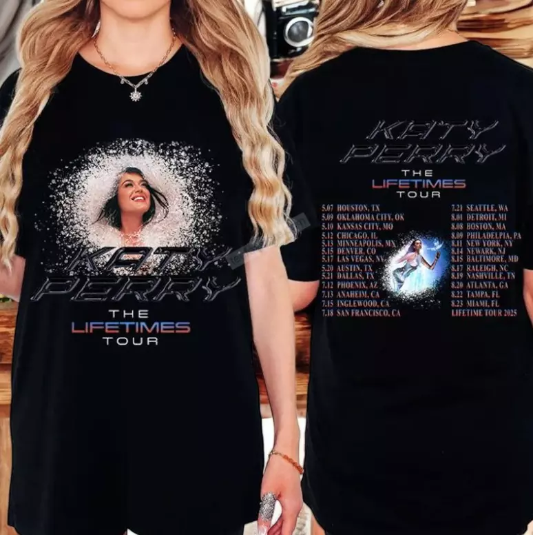Katy Perry The Lifetime Tour 2025 Shirt Unisex Shirt