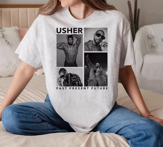 Usher Past Present Future 2025 World Tour Concershirt For Usher Fans, Usher