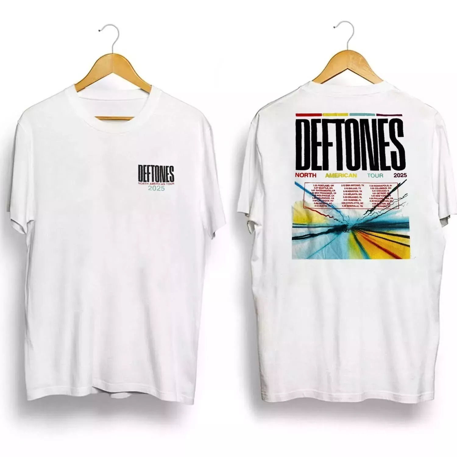 - Deftones Tour 2025 Shirt North American Tour Unisex Reprinted