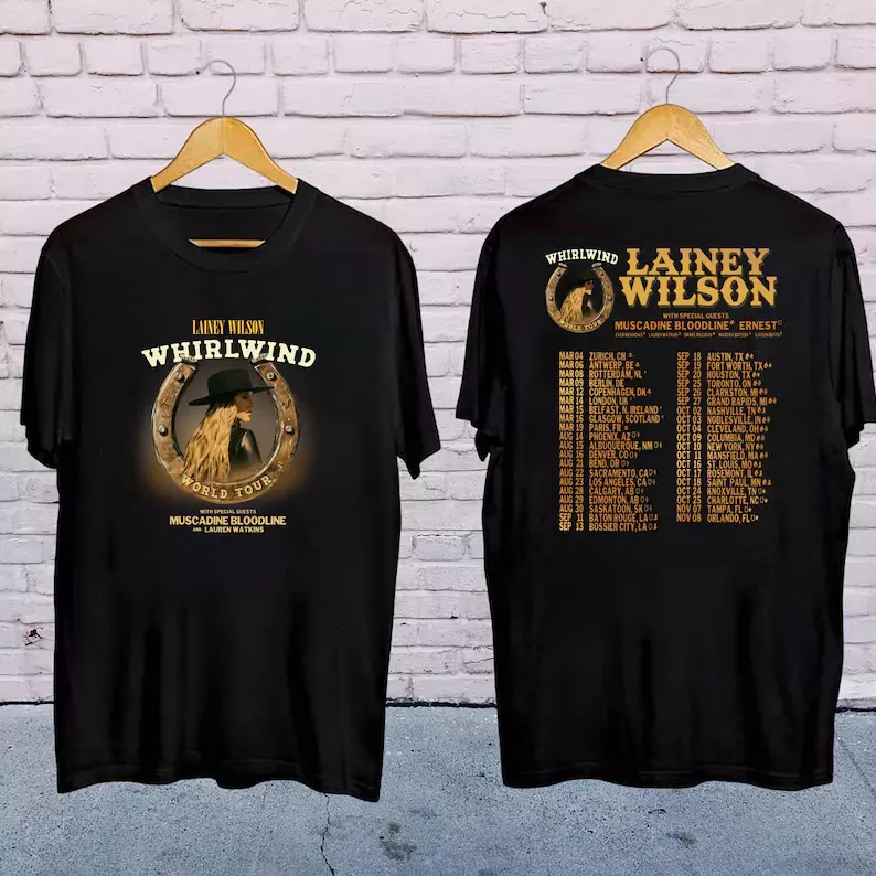 Lainey Wilson Whirlwind World Tour 2025 Shirt, Lainey Wilson 2025 Concert