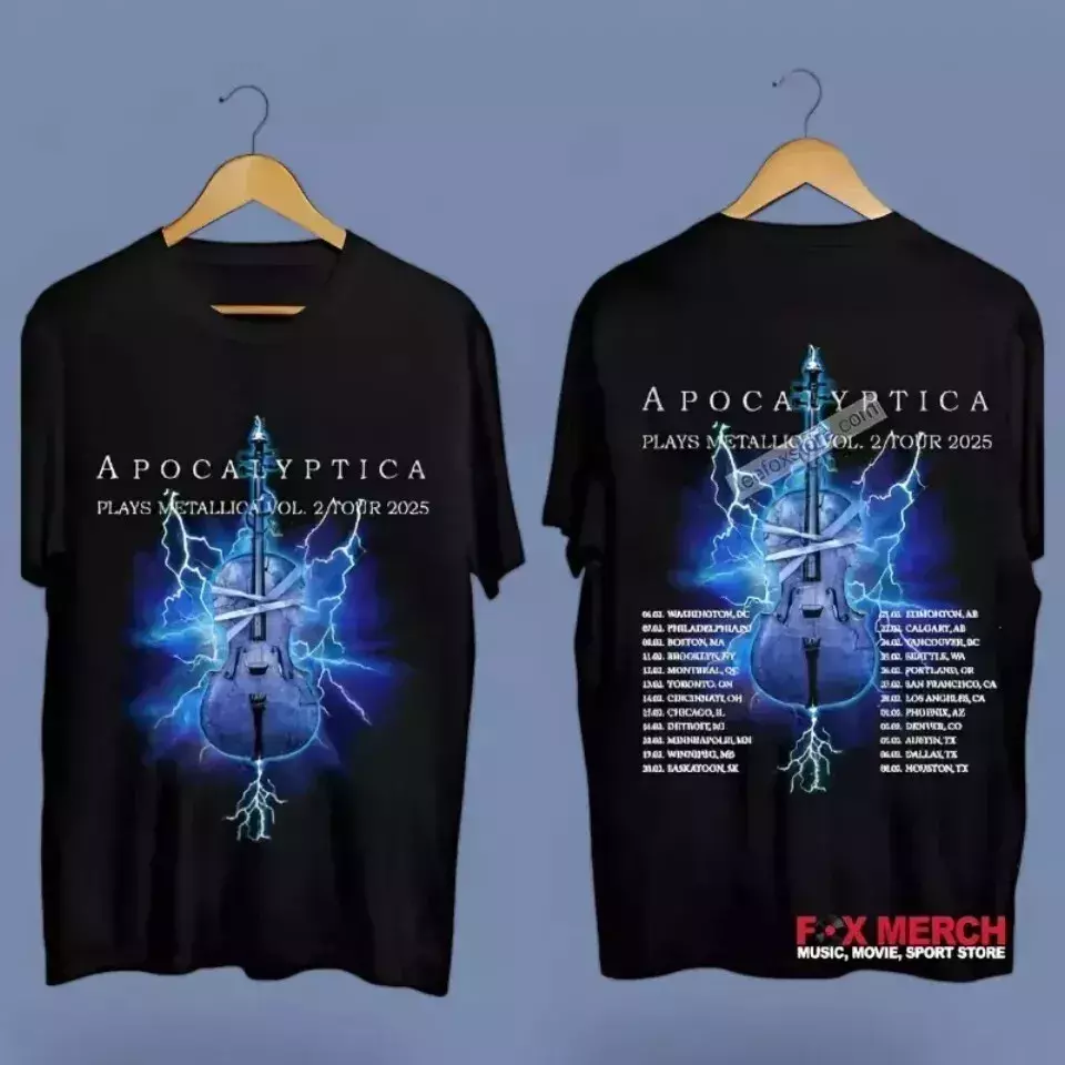 Special Item 2025 Apocalyptica Tour Shirt Gift Full