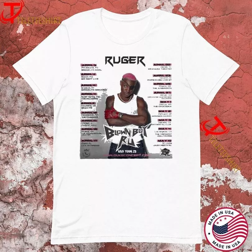 Ruger Blown Boy Ru Usa Tour 2025 Shirt