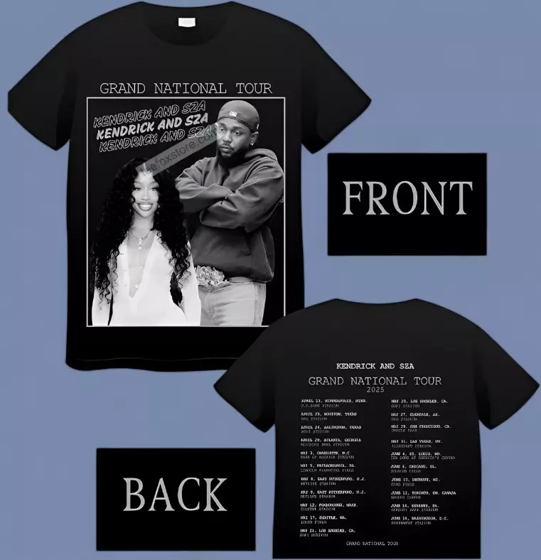 Kendrick & Sza Grand National Tour 2025 Concert Unisex Shirt