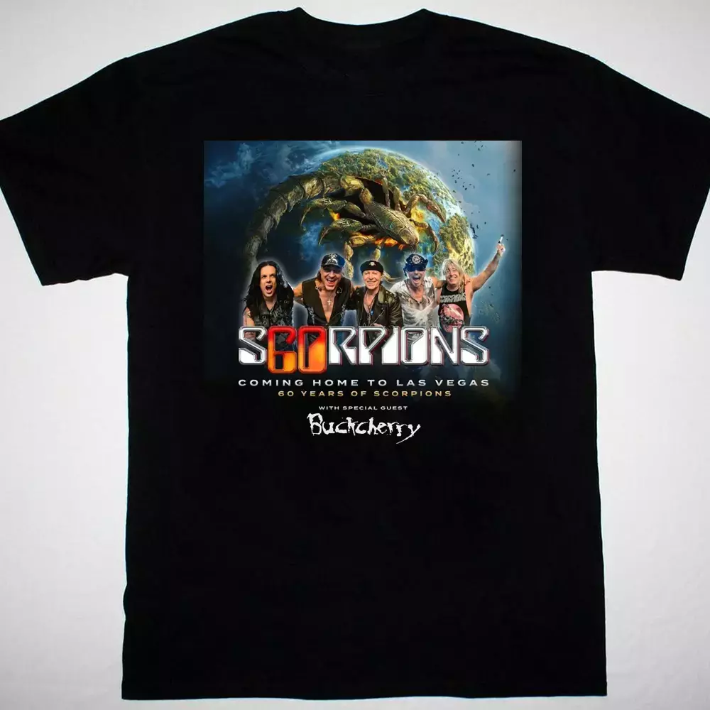Scorpions Band 2025 Tour With Buckcherry Shirt S-3Xl