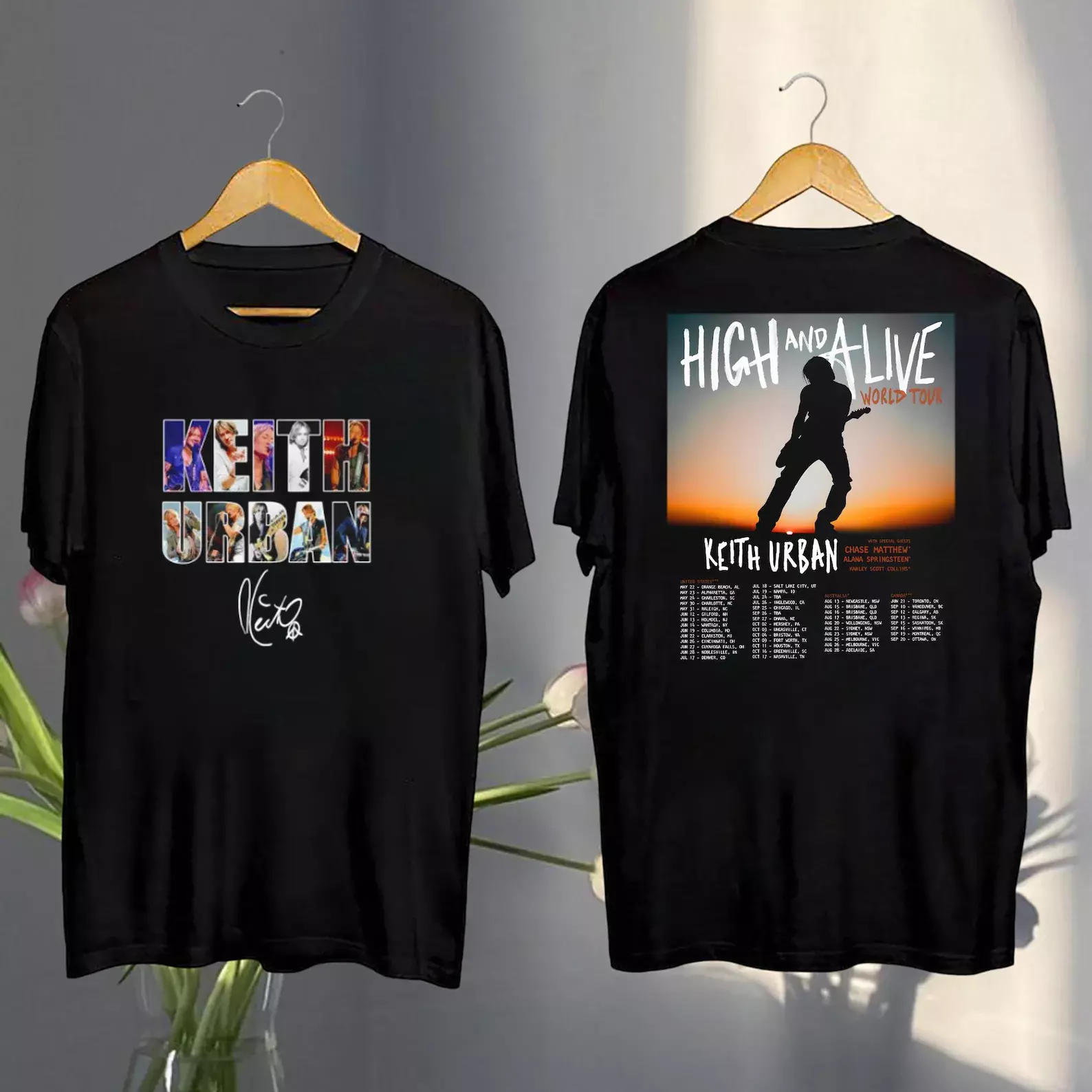 Shirt Keith Urban Tour 2025, Keith Urban High And Alive Tour