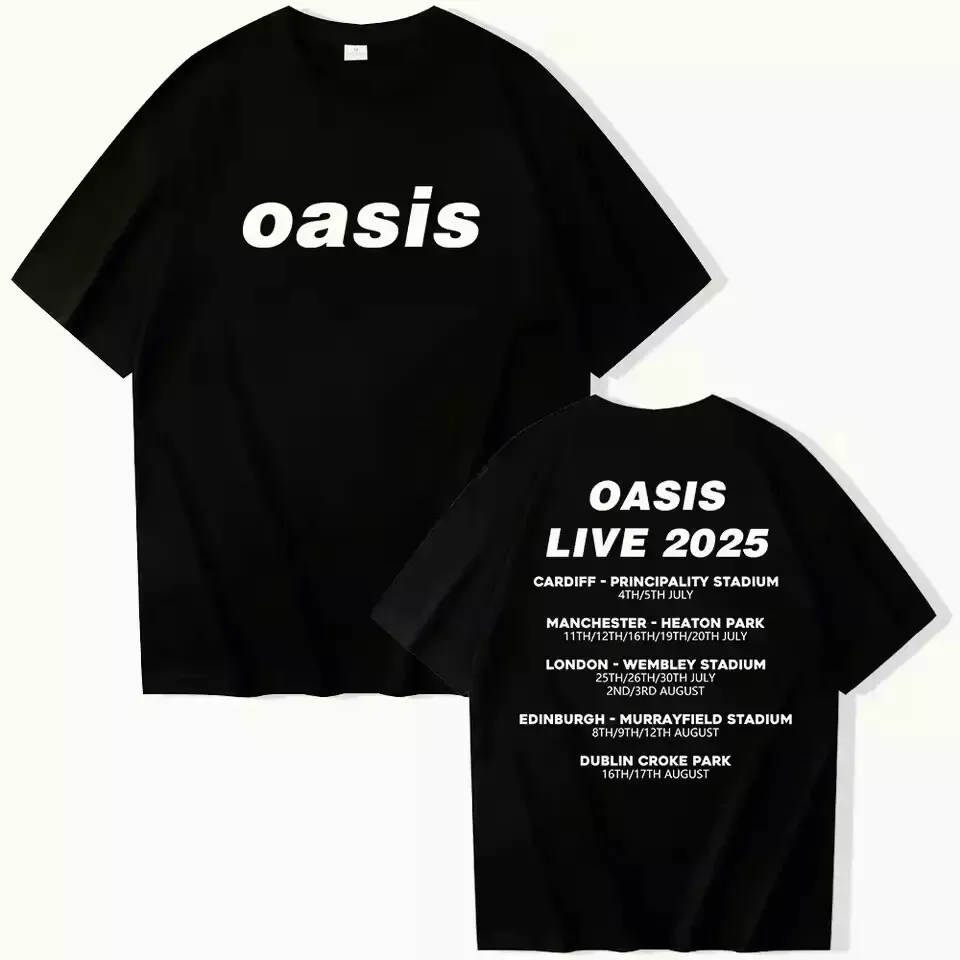 Oasis Live 25 Tour 2025 Shirt For Fans Double Sided