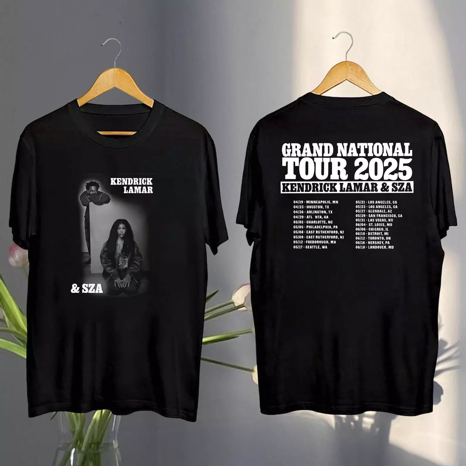 Shirt Kendrick Lamar 2025 Grand National Tour, Kendrick Lamar & Sza Concert 2025