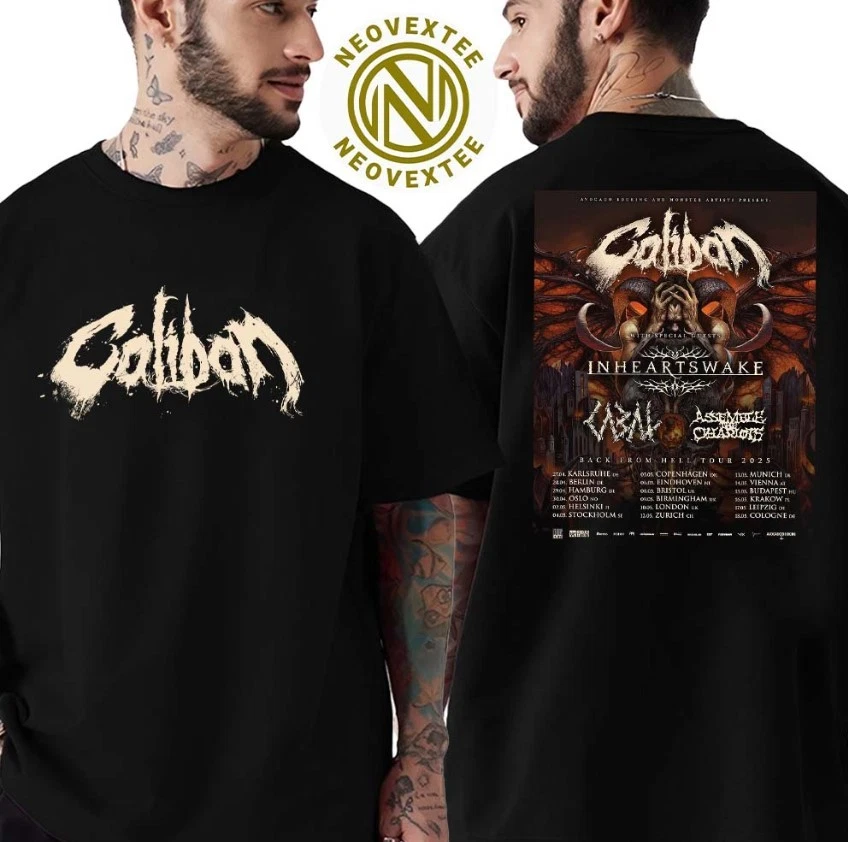 Shirt Caliban Back From Hell Tour 2025 With Special Guests 