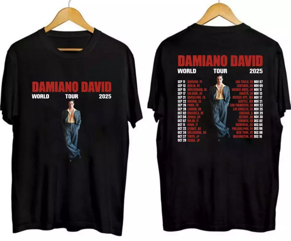 Shirt Damiano David World Tour 2025