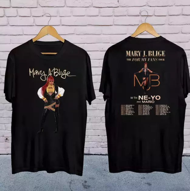 Mary J Blige Graphic Shirt, Mary J Blige The For My Fans Tour 2025 Shirt
