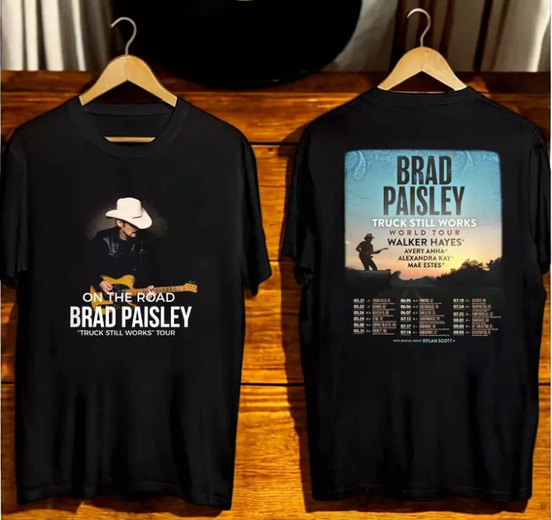 2025 Brad Paisley Truck Still Works World Tour Shirt