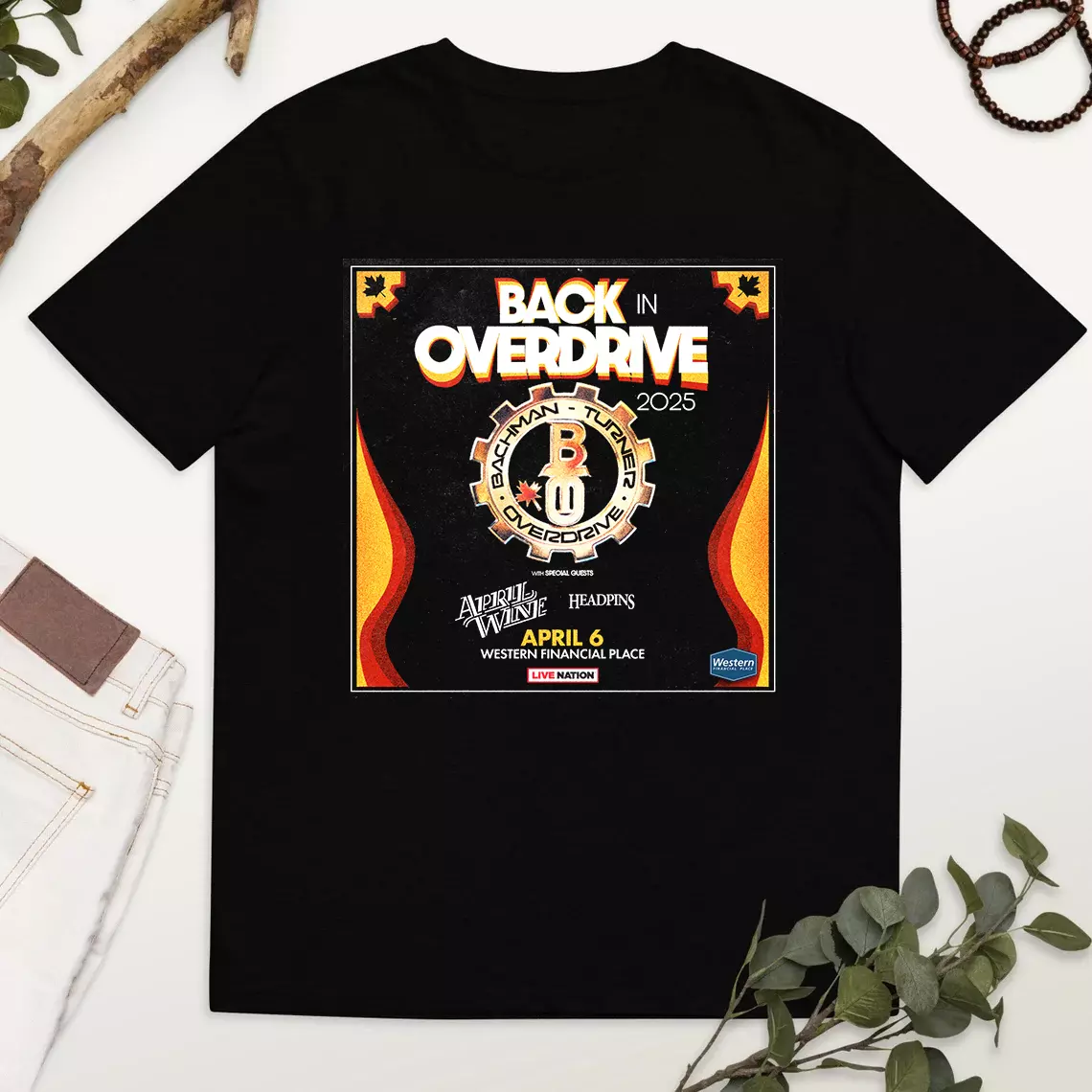 Randy Bachman And Bachman-Turner Overdrive Tour 2025 Shirt Size Et1169