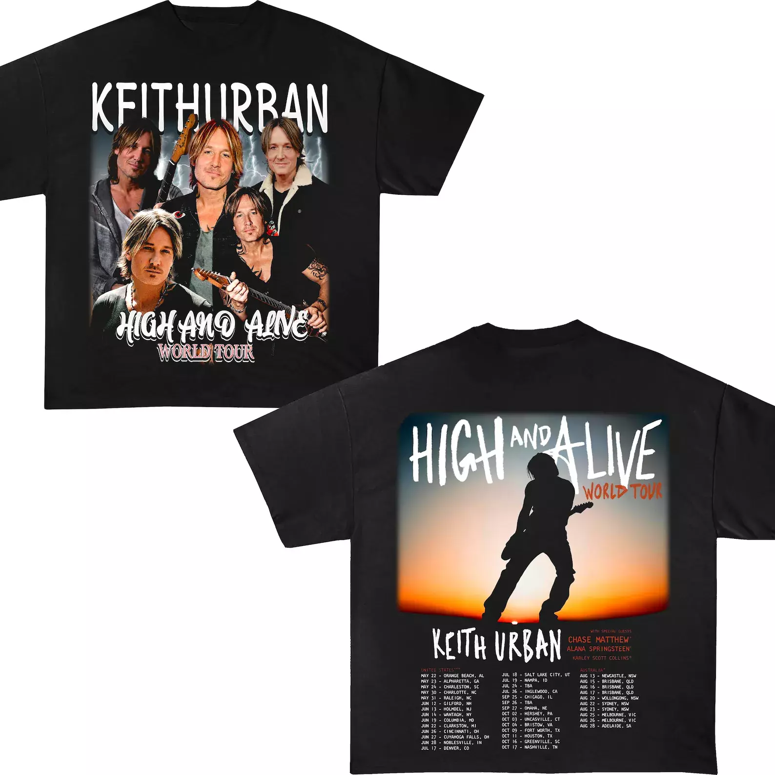Shirt Keith Urban High And Alive Tour 2025