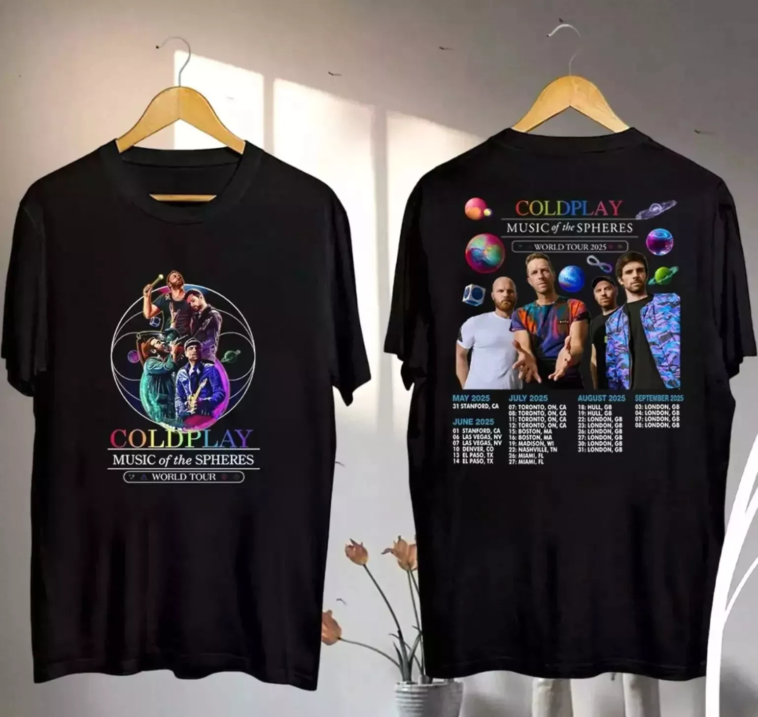  Coldplay Band 2025 Tour Gift For Fans Unisex Shirt
