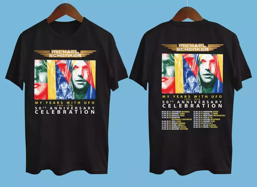 Shirt Michael Schenker My Years With Ufo 2025 Tour Black Pp154