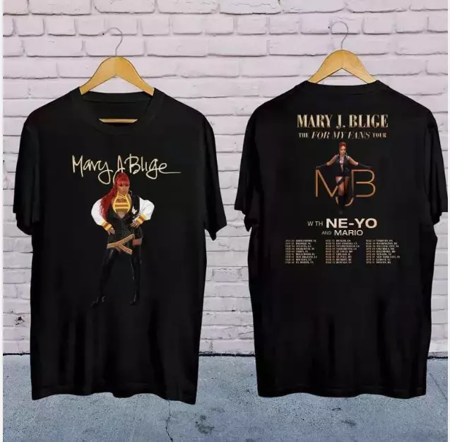 Mary J Blige Graphic Shirt, Mary J Blige The For My Fans Tour 2025 Shirt, Mary