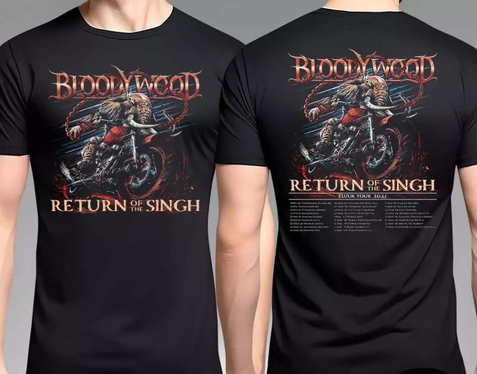 Bloodywood Return Of The Singh Eu Uk Tour 2025 Schedule Performance Shirt