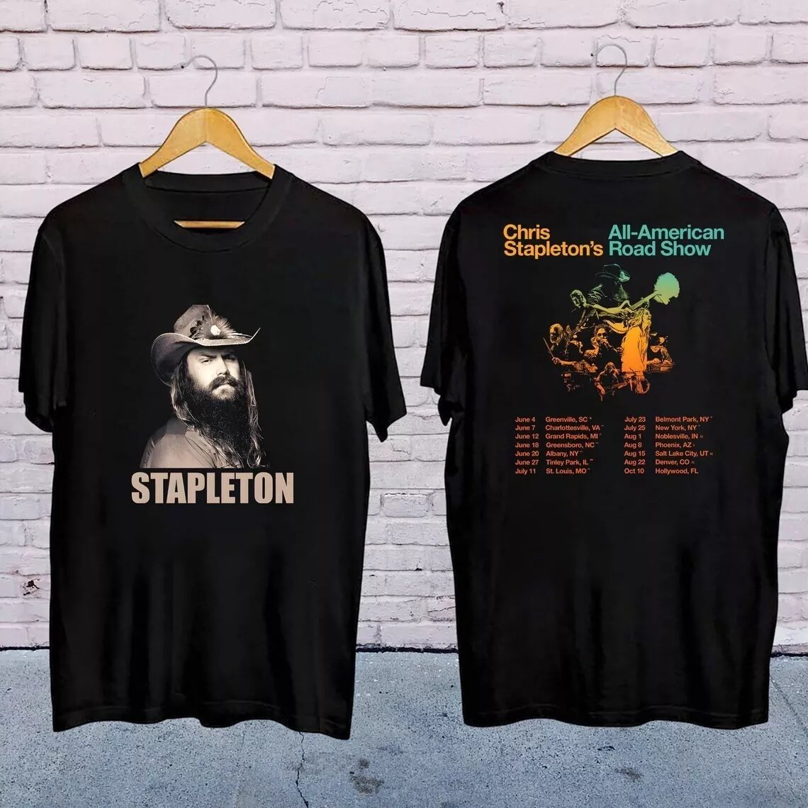 2025 Chris Stapleton All-American Road Tour Shirt, Chris Stapleton Vintage Shirt