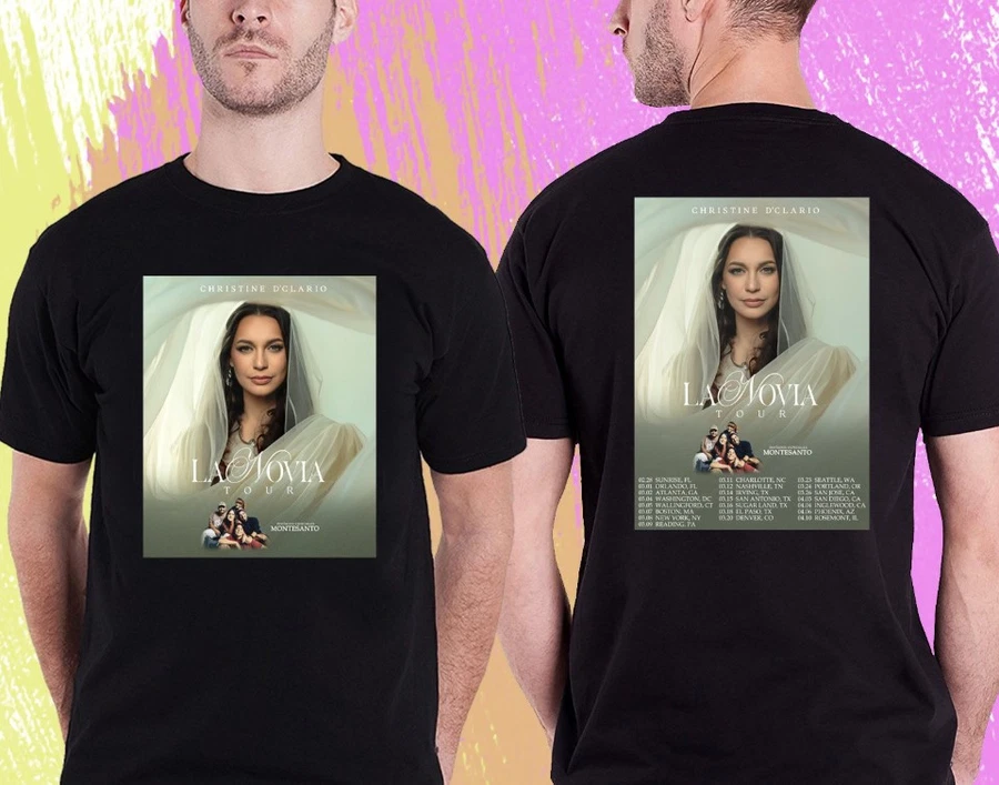 Shirt Christine D Clario La Novia Usa Tour 2025 Christine Dclario Black