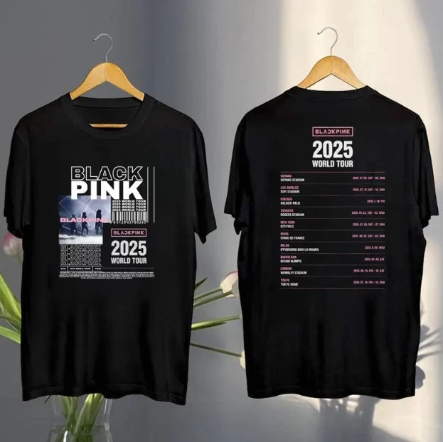 Shirt 2025 Black Pink World Tour, Black Pink 2025 Concert Tee, Black Pink