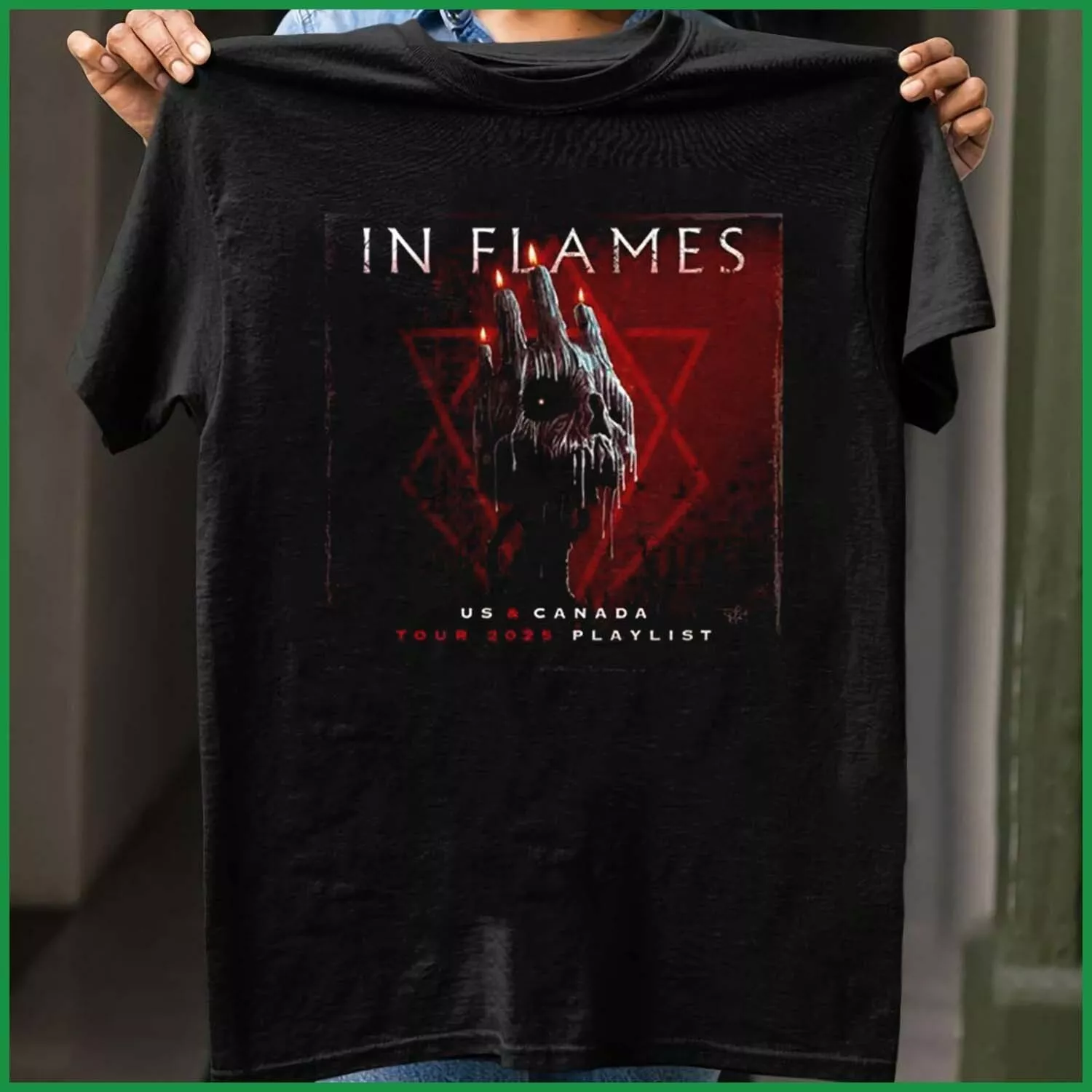 In Flames Tour 2025 Band Gift For Fan Black Shirt S-3Xl