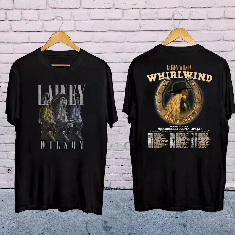 Lainey Wilson Graphic Tee, 2025 Lainey Wilson Whirlwind Tour Shirt