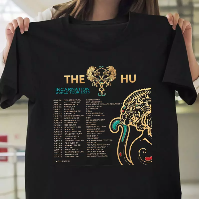 European Incarnation Tour 2025 The Hu Band Shirt 