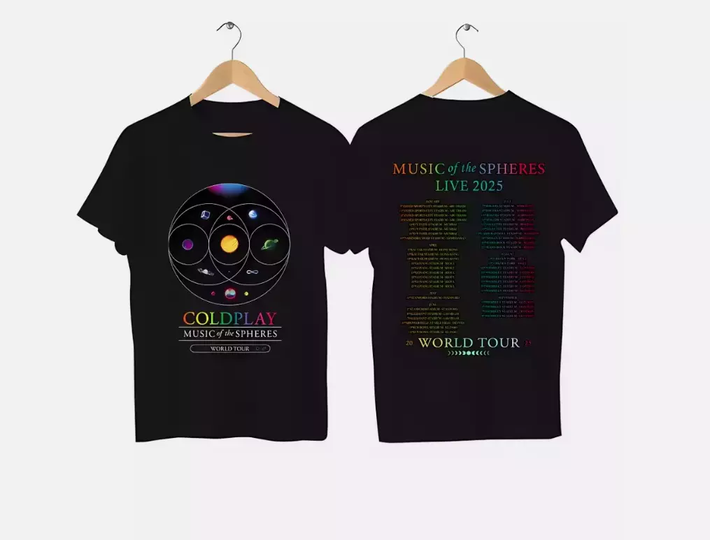 2025 Coldplay World Tour Shirt For Fans Double Sided