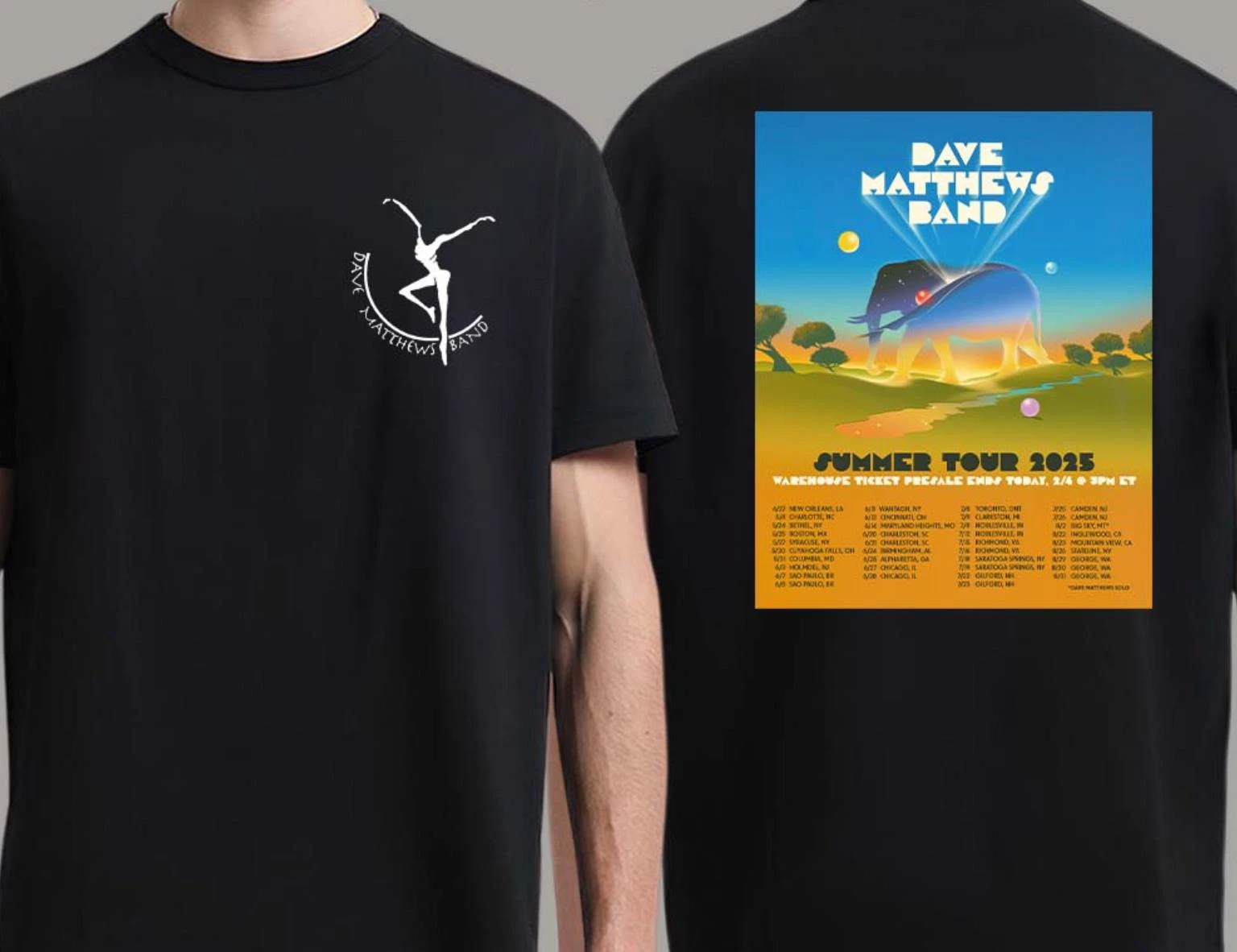 Dave Matthews Band Summer Tour 2025 North America Tour Unisex Shirt