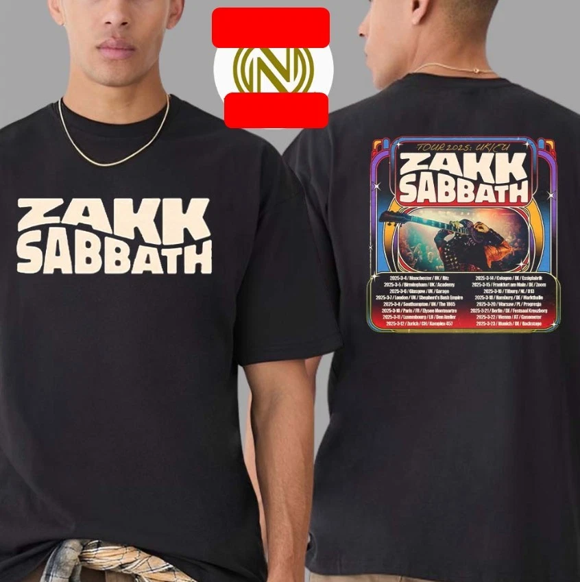 Zakk Sabbath Uk And Eu Tour 2025 Dates List Start Great Tshirt