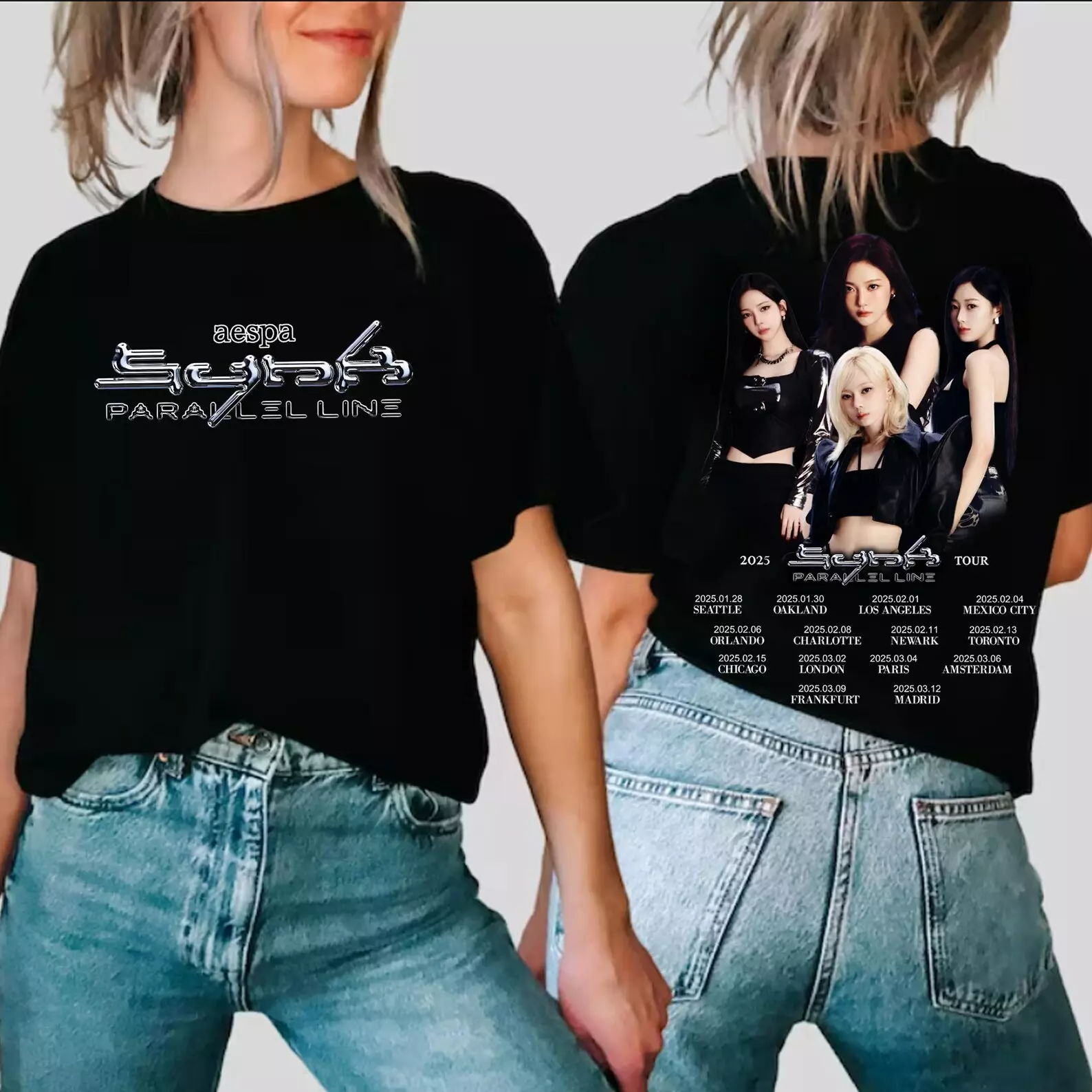 Shirt Aespa Synk Parallel Line World Tour 2025