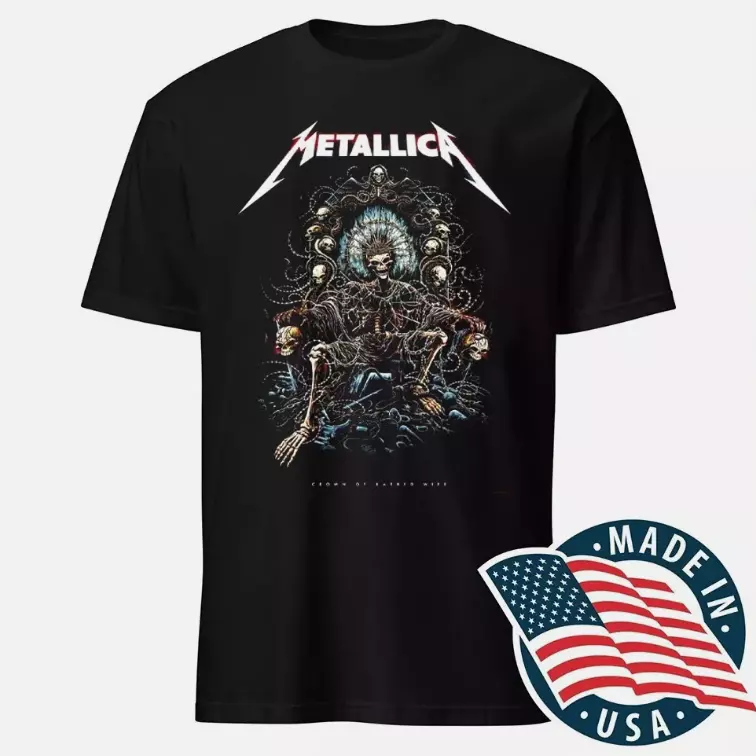 Metallica 2025 Tour Collection Shirt Rock Band Concert Tee For Fans