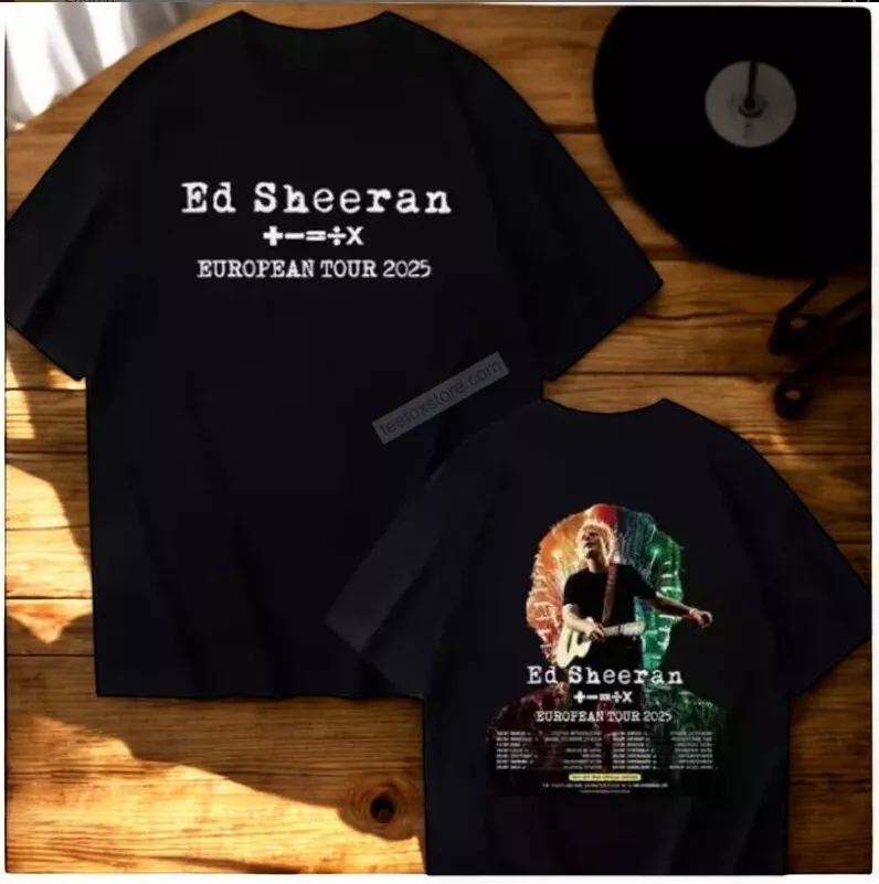Exclusive Design Ed Sheeran Europe Tour 2025 Shirt Gift For Fans