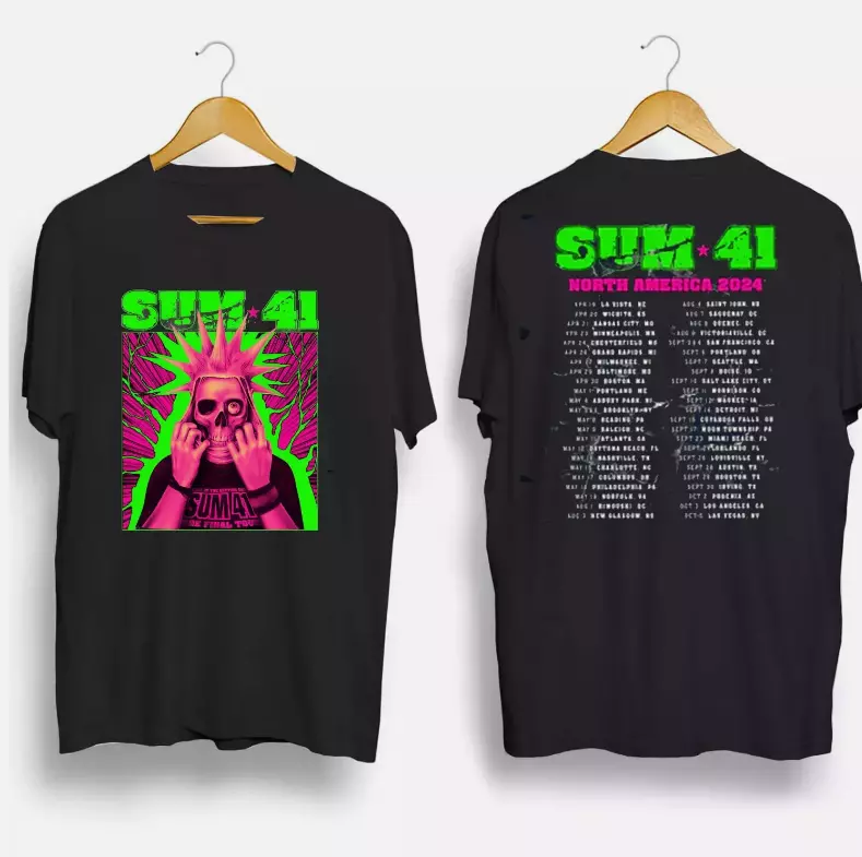 Sum 41 Tour Of The Setting Sum 2024-2025 Tour Shirt