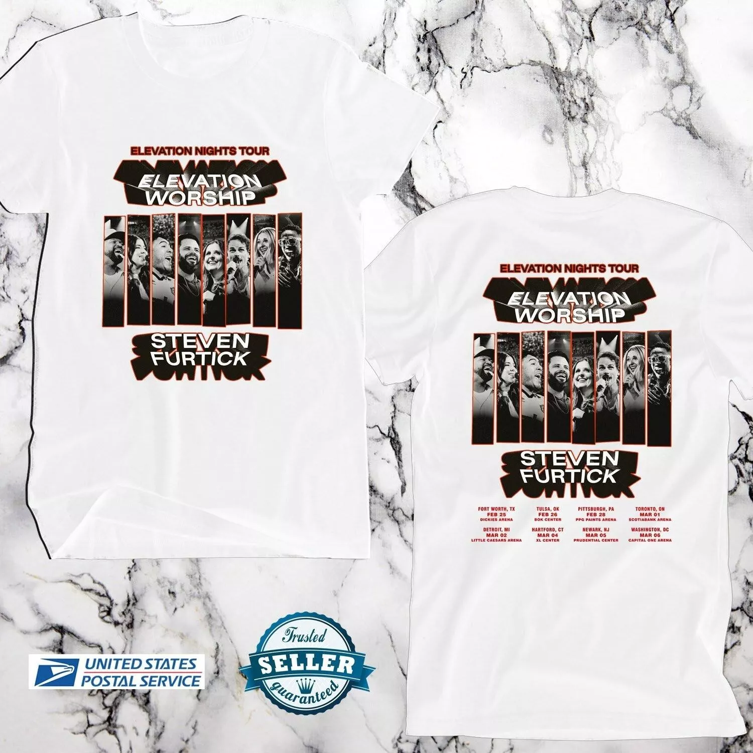 Elevation Worship Elevation Nights Tour 2025 Shirt Elevation Worship Unisex White