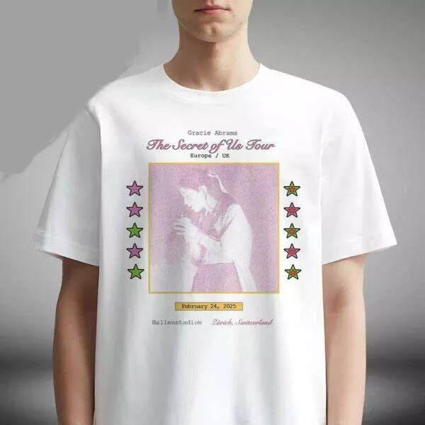 Gracie Abrams Us & Eu Tour 2025 Shirt Zurich Poster Tee  Feb 24