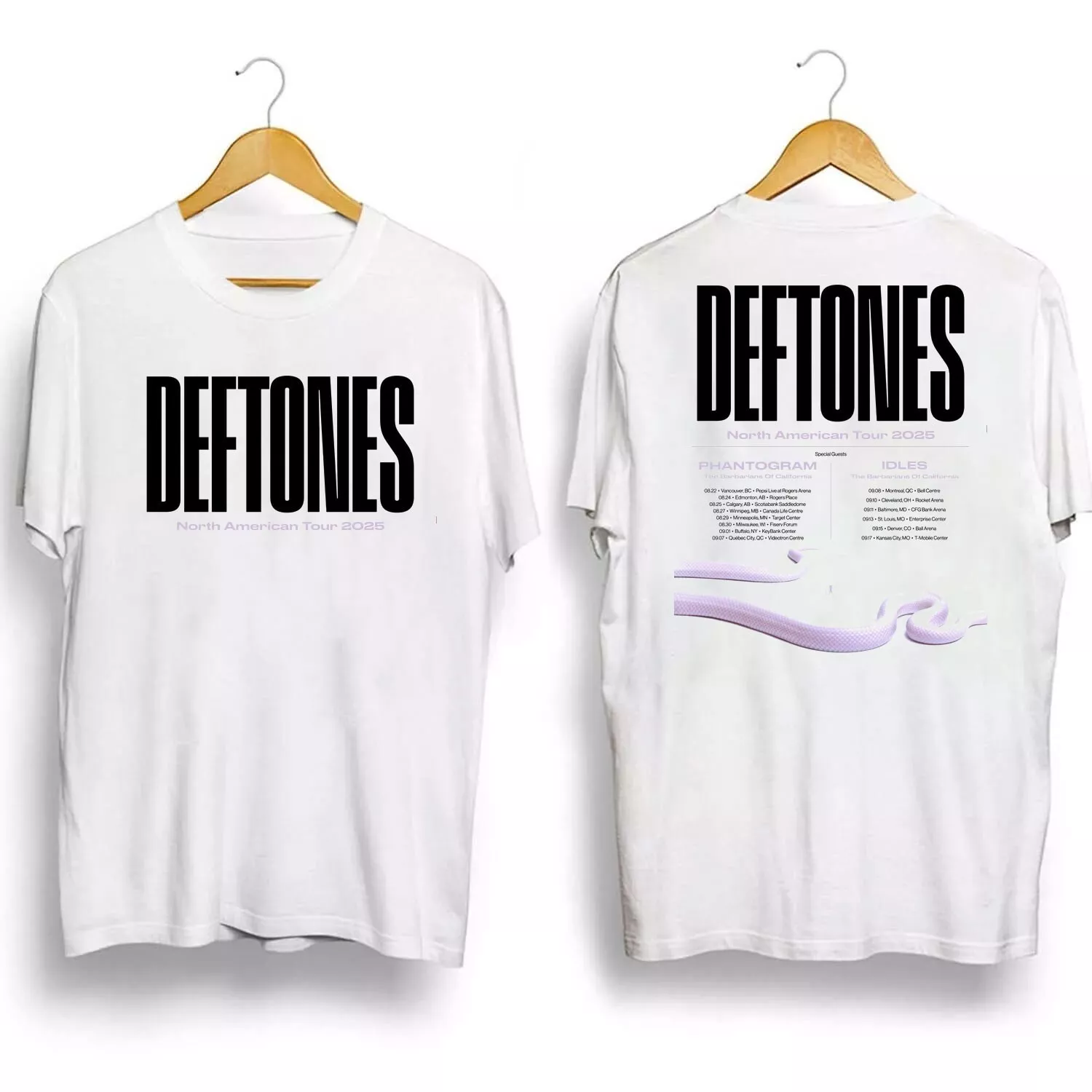 - The Deftones 2025 North American Tour Unisex Shirt Reprinted
